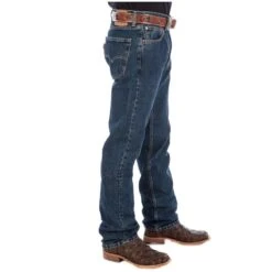 Levi Strauss & Co. Men's Regular Fit 505 Dark Stonewash Jeans -Western Cowboy Store 00505 4886 5