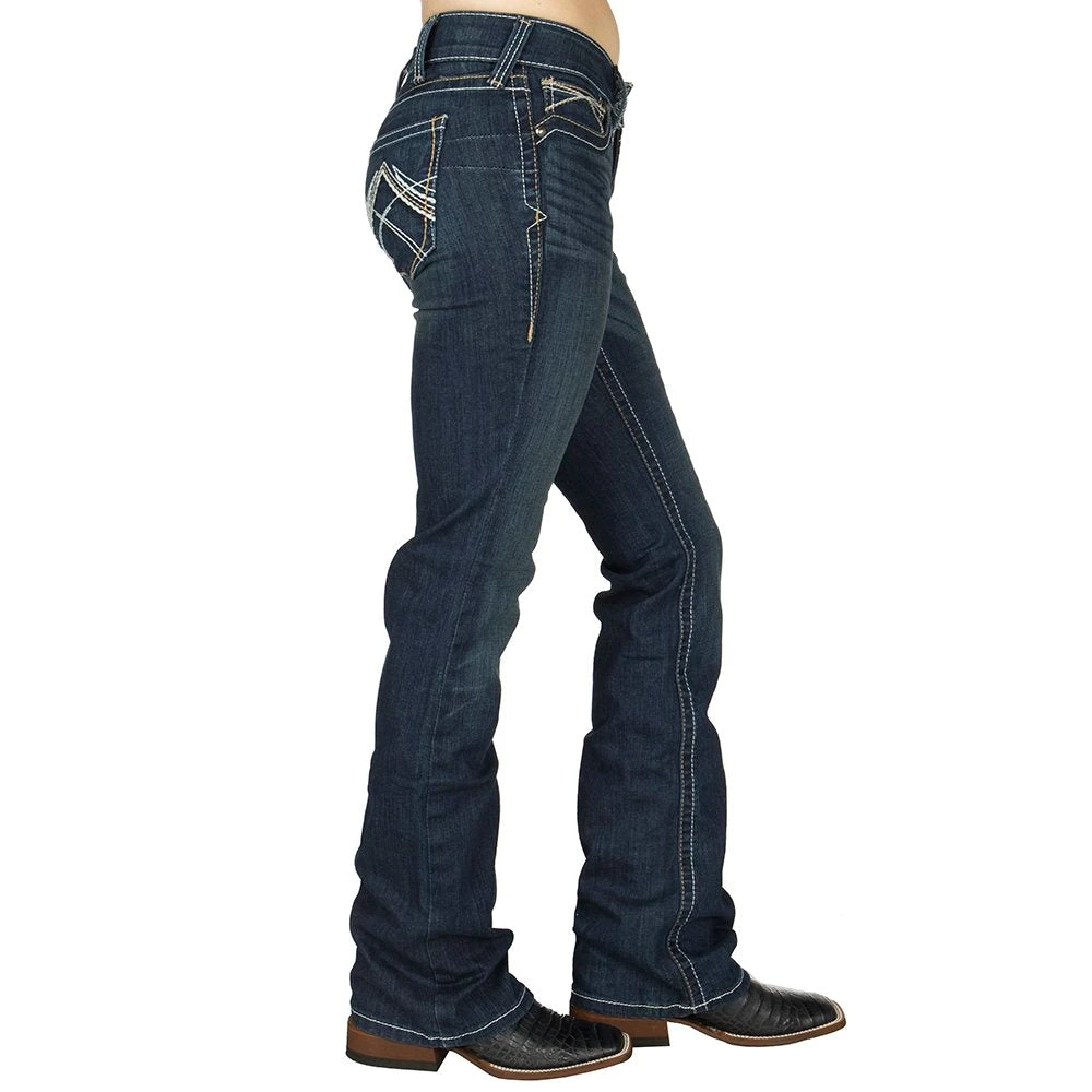 Ariat R.E.A.L. Mid Rise Stretch Whipstitch Boot Cut Jean 5 Ariat R.E.A.L. Mid Rise Stretch Whipstitch Boot Cut Jean - Image 3
