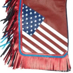 Jerry Beagley Braiding Co. Medium Youth Chap W/Flag -Western Cowboy Store 1002MF 4