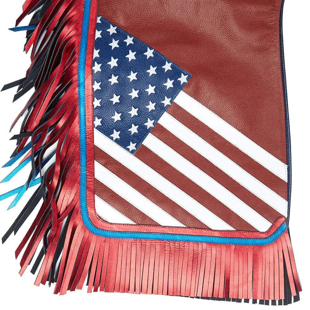 Jerry Beagley Braiding Co. Small Youth Chap W/Flag 7 Jerry Beagley Braiding Co. Small Youth Chap W/Flag - Image 5