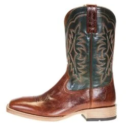 Ariat Men's Ariat Ryden Ultra Gingersnap 11in.Tack Green Top Square Toe Boot -Western Cowboy Store 10035926 2