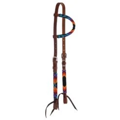 Circle Y Saddlery Beaded Multi Color Single Ear Headstall