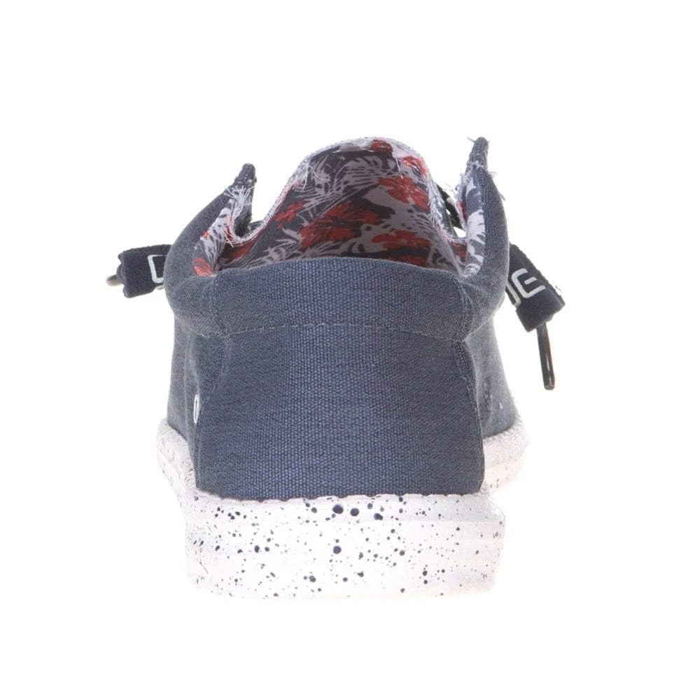 Heydude Men's Hey Dude Blue Wally Stretch Casual Shoe 6 Heydude Men's Hey Dude Blue Wally Stretch Casual Shoe - Image 4