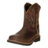 Justin Boot Company Ladies Jalena Maple Tan 8in. Maple Tan Top Water Proof Comp Toe Work Boot -Western Cowboy Store 114516 default l