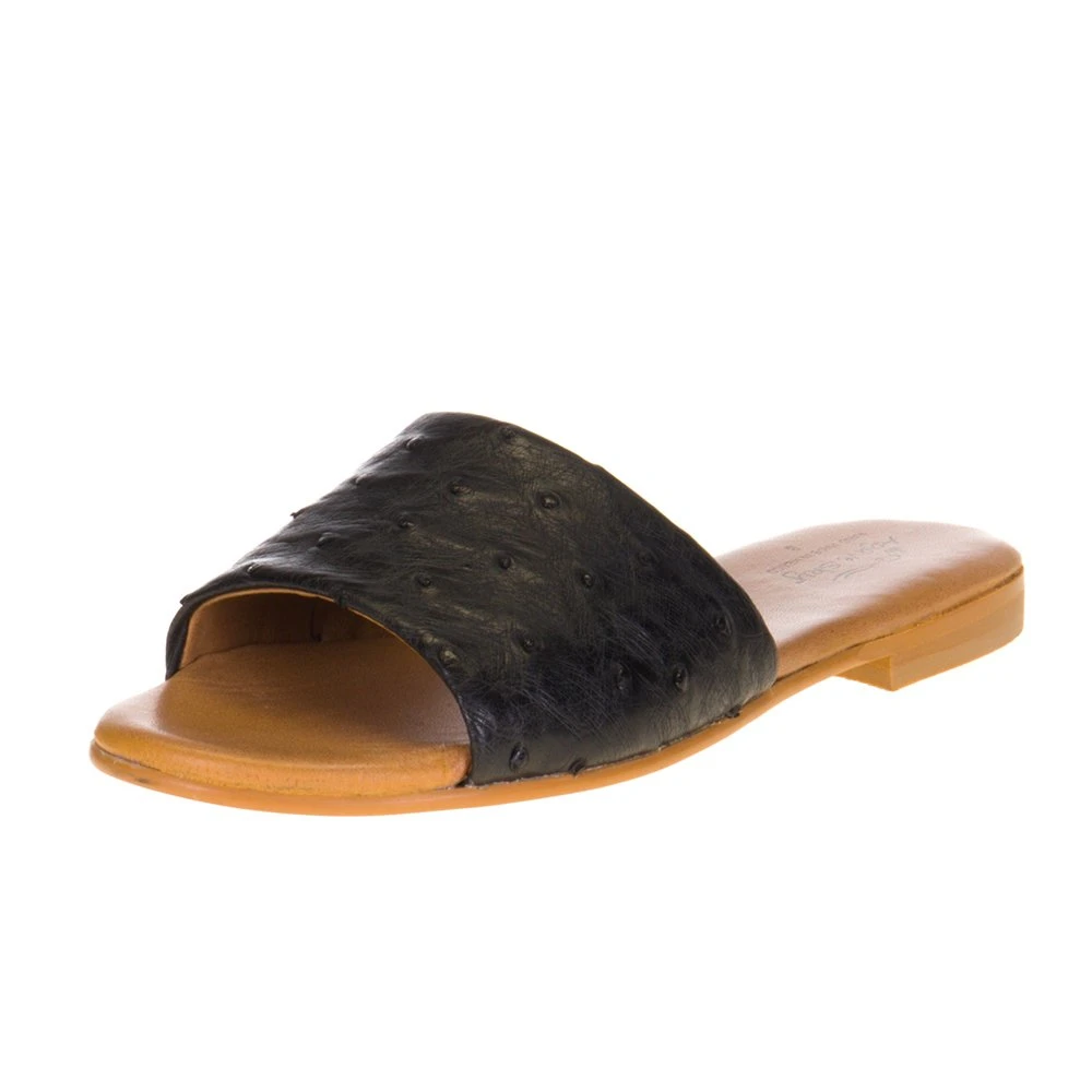 Agavesky Women's Agave Sky Black Full Quill Ostrich Sandal 3 Agavesky Women's Agave Sky Black Full Quill Ostrich Sandal