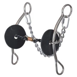 Reinsman Josey-Mitchell Copper Dog Bone Twisted Wire Short Lifter Gag Bit