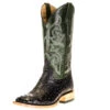 Horsepower Men's Top Hand Black Full Quill Ostrich 13in. Emerald Explosion Top -Western Cowboy Store 119158 default l