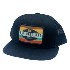 Red Dirt Hat Company Youth Army Sunset Black Cap
