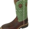 Twisted X Men's Cognac Glazed Pebble Steel Toe Lite Weight Cowboy Work Boots -Western Cowboy Store 12096 default l