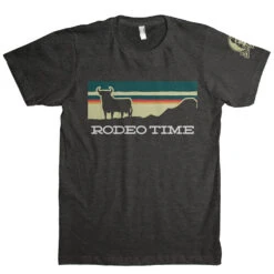 Dale Brisby Sunset Rodeo Time Charcoal Tee