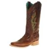 Nrs Footwear Women's Brown Embroidered Square Toe -Western Cowboy Store 136157 default l