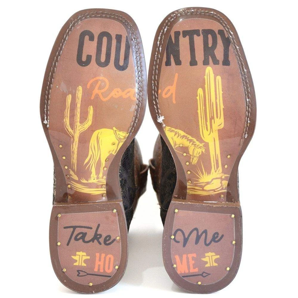 Tin Haul Women's Paisley Python 11In Top Cowgirl Boot 4 Tin Haul Women's Paisley Python 11In Top Cowgirl Boot - Image 2