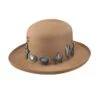 Charlie 1 Horse Tan Big Iron 3in. Pencil Roll Brim Fashion Hat