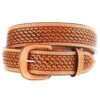 Vogt Silversmiths Men's Russet Basket Belt -Western Cowboy Store 143248 default l