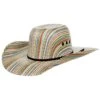 M+F Kids Multi Colored Straw Cowboy Hat -Western Cowboy Store 144477 default l
