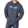 Wrangler Men's Heather Navy Logo Hooded Sweatshirt