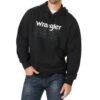 Wrangler Men's Black Logo Hooded Sweatshirt -Western Cowboy Store 145117 default l