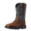 Ariat MEN`S WORKHOG XT COTTONWOOD BROWN OILED 11` MIDNIGHT BLUE TOP