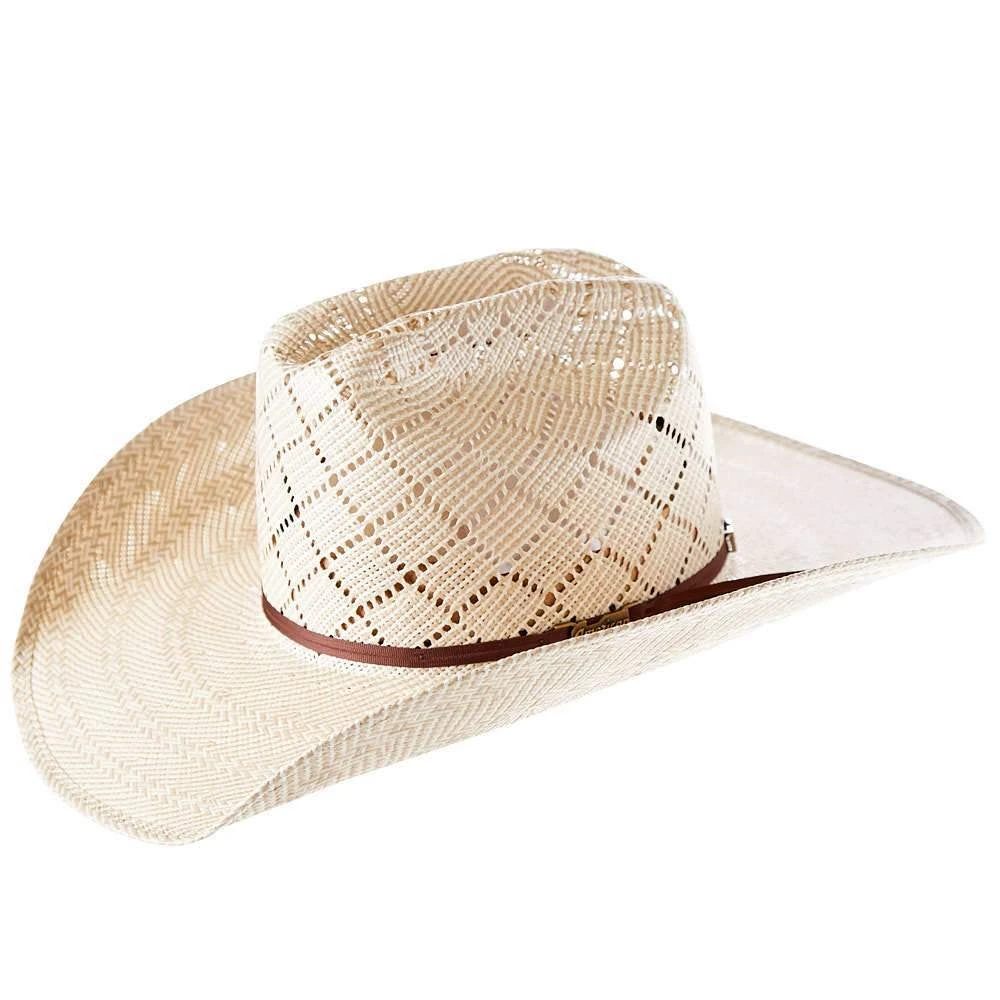 American Hats AHC 5050 Rancher Drilex 4 1/4in. Brim 2 Cord Chocolate Band Straw Cowboy Hat 3 American Hats AHC 5050 Rancher Drilex 4 1/4in. Brim 2 Cord Chocolate Band Straw Cowboy Hat