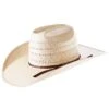 American Hats AHC TC8910 2 Cord Chocolate Band 4 1/4in. Brim Open Crown Straw Cowboy Hat -Western Cowboy Store 149034 default l