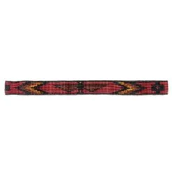 Austin Accent Inc. 7/8in. Beaded Stretch Eagle Black And Red Hat Band