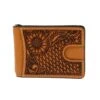Nocona Basketweave And Sunflower Tooling Money Clip Wallet -Western Cowboy Store 152125 default l