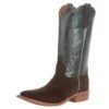Rios Of Mercedes Men`s Cafe Carpincho 13` Green Luster Top Square Toe Boot -Western Cowboy Store 153435 default l