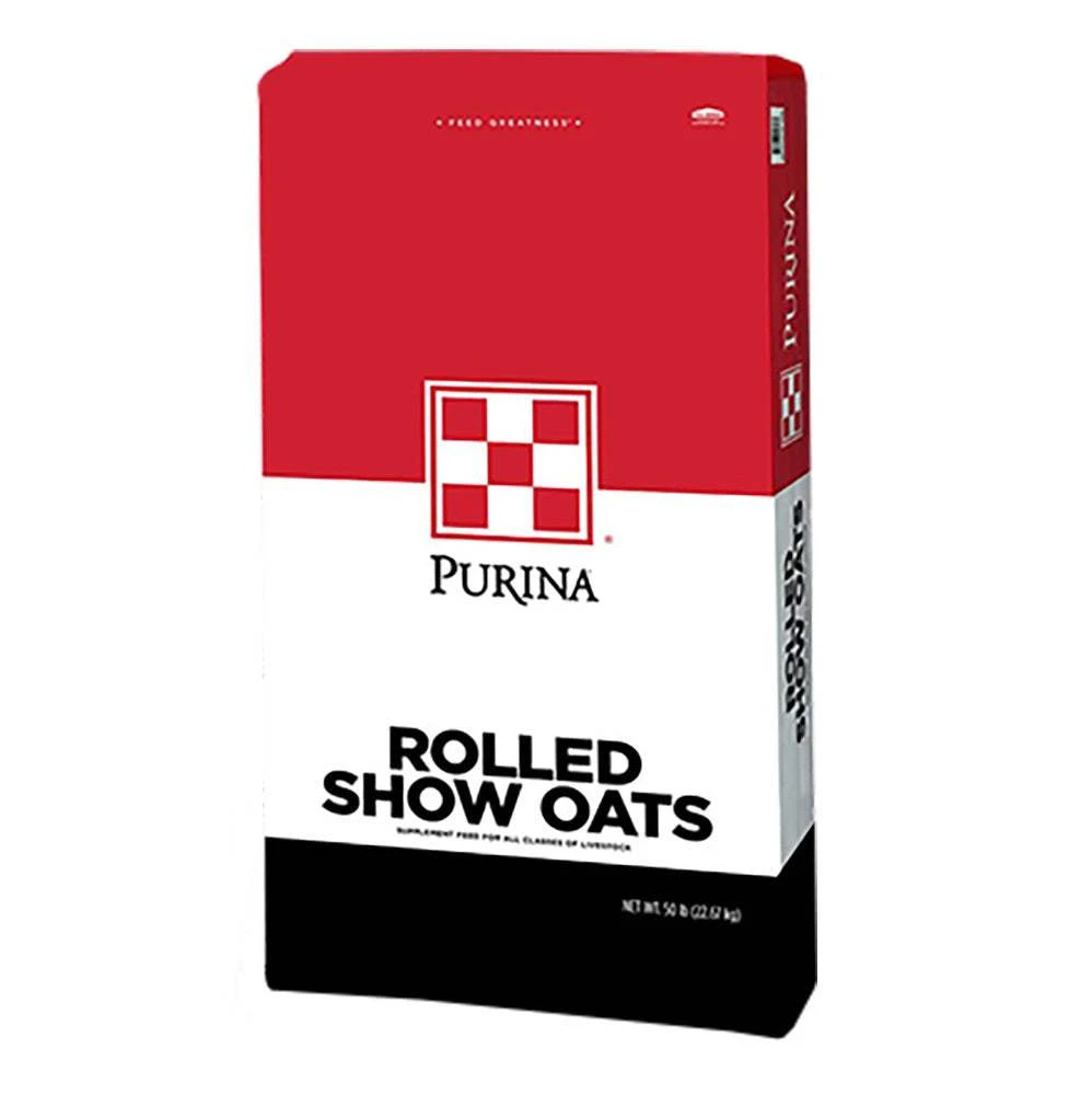 Purina Animal Nutrition HSC Rolled Show Oats 50lb Bag 3 Purina Animal Nutrition HSC Rolled Show Oats 50lb Bag