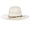 American Hats AHC 8500 Fancy Vent Solid Weave Ivory 4 1/4in. Brim Round Oval Open Crown Cowboy Hat -Western Cowboy Store 156322 default l