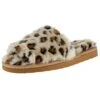 Minnetonka Women`s Lolo Cream Leopard Print Slipper -Western Cowboy Store 159465 default l