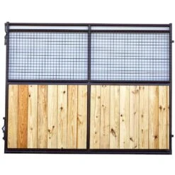 Metro Gate Horse Stall Panel 12' Estate Wood/Wire