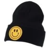 Mcintire Saddlery Black Beanie With Smiley Patch -Western Cowboy Store 160465 default l