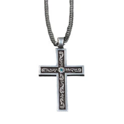 Twister Men's Cross Necklace