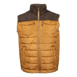 Hooey Men's Tan And Brown Packable Vest