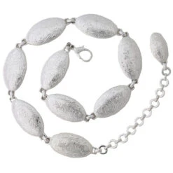 Women's Tony Lama Silver Concho Chain Belt