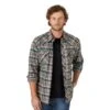 Wrangler Retro Men's Brown Plaid Modern Fit Shirt -Western Cowboy Store 165096 default l