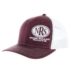 NRS Ride Ready Maroon/White Cap