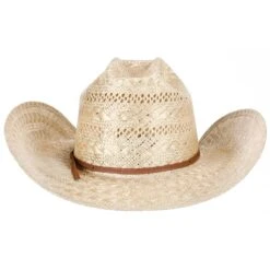 American Hats Sisal Vented Open Crown 4-1/4in. Brim Straw Cowboy Hat -Western Cowboy Store 1804S2CWHIS42 3