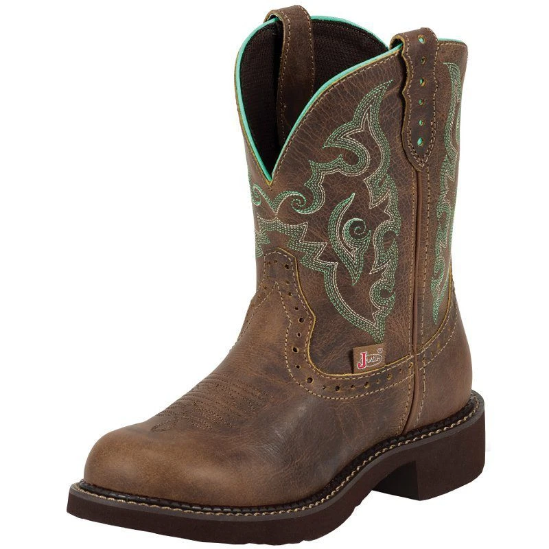 Justin Boot Company Women's Gemma Tan Jaguar Cowgirl Boots 3 Justin Boot Company Women's Gemma Tan Jaguar Cowgirl Boots