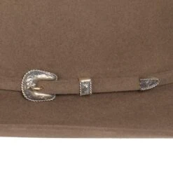 American Hats 200x Pecan 4 /4in. Brim Felt Open Crown Cowboy Hat -Western Cowboy Store 200XPECS42 4