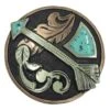 NRS Turquoise Arrow Round Saddle Concho Set -Western Cowboy Store 233252 746743