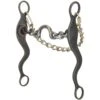 Reinsman Mike Beers Classic Low Port Chain Blue Steel Shank Bit -Western Cowboy Store 3076 default l
