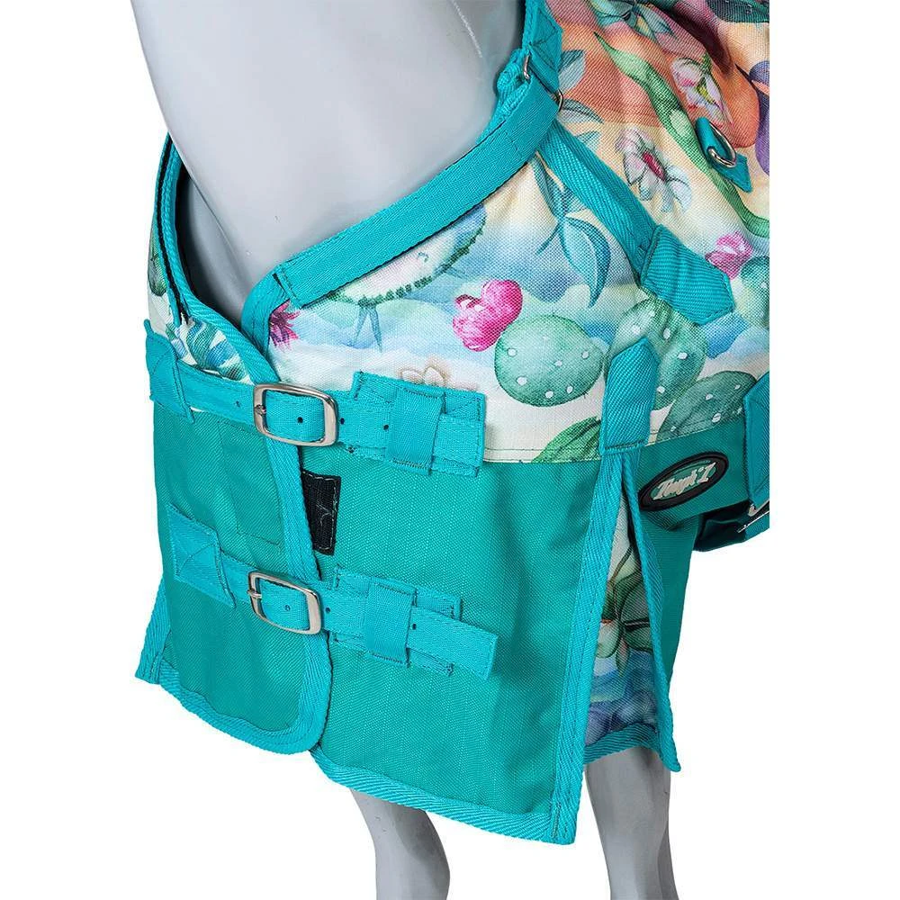Tough 1 Cactus 1200D Mini Horse Turnout Blanket With Snuggit Neck 4 Tough 1 Cactus 1200D Mini Horse Turnout Blanket With Snuggit Neck - Image 2
