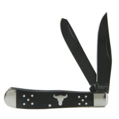 Cattlemans Cutlery Black Trapper Pocket Knife