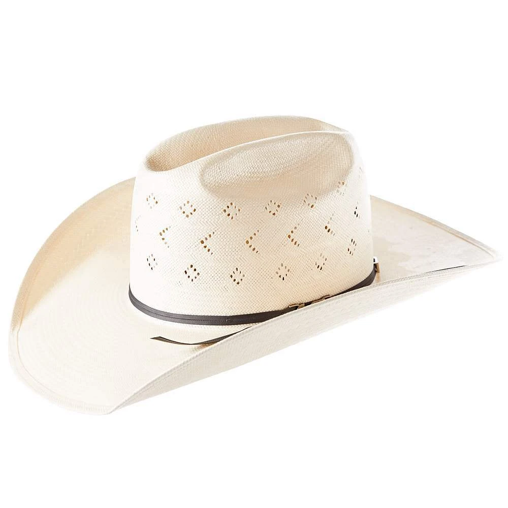American Hats AHC TC8900 2 Cord Black Band 4 1/4in. Brim Open Crown Straw Cowboy Hat 6 American Hats AHC TC8900 2 Cord Black Band 4 1/4in. Brim Open Crown Straw Cowboy Hat - Image 4