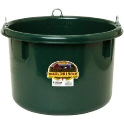 Little Giant Green 8 Gallon Plastic Round Feeder
