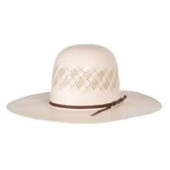 American Hats Wide Vent Ivory Tan 4 1/4in. Brim Open Crown 11 American Hats Wide Vent Ivory Tan 4 1/4in. Brim Open Crown -Western Cowboy Store 6300S2CCHOC42 4