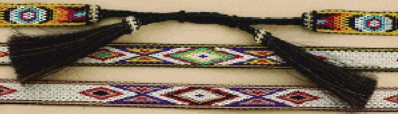 M&F Assorted Colors 1/2in. Tapestry Hat Band 3 M&F Assorted Colors 1/2in. Tapestry Hat Band
