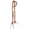 NRS Natural Roughout Single Ear Headstall With Buckstitch And Tie Ends -Western Cowboy Store 65420 default l