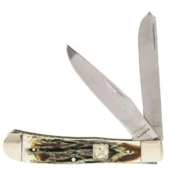 Western Fashion Twisted X Natural Aged Bone Trapper Knife